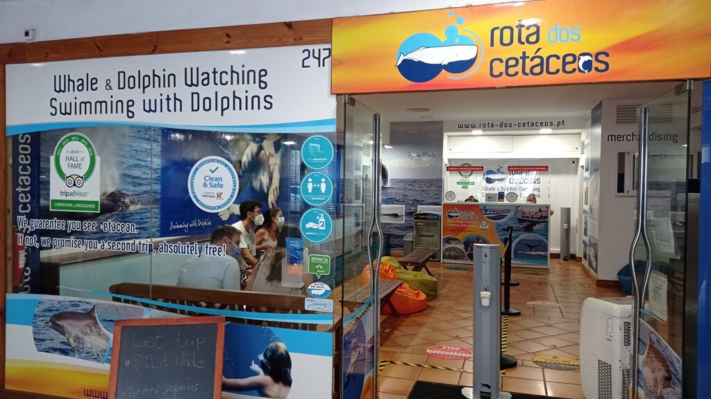 obchod společnosti Rota dos cetaceos