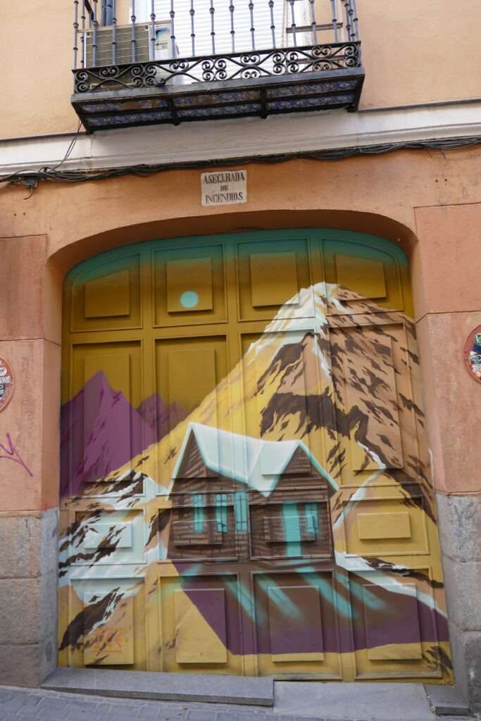 pomalovaná vrata
